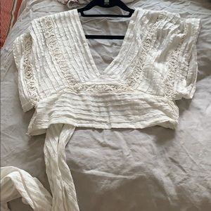 Free people tie crop top